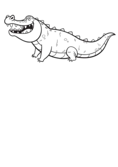 Cartoon Crocodile Kids Tracing Worksheets Pdf, Free Vectors File